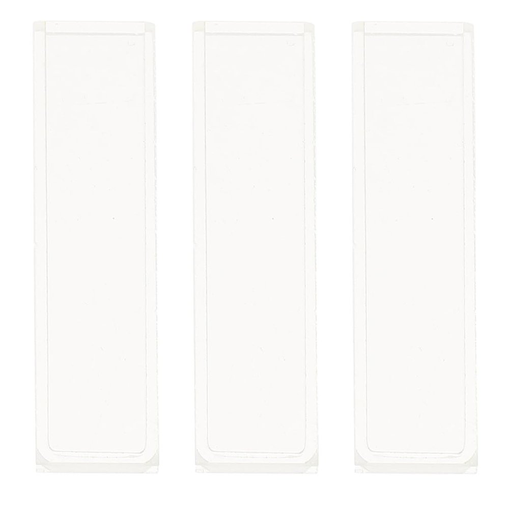 3 Glass Cuvettes with 10 mm Path Length for Spectrometers