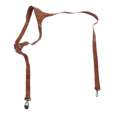 RhineCart Basics Camera Side Shoulder Strap for Digital Cameras, Vintage Faux Leather, Wide Left Shoulder Strap with Quick-Release Buckle