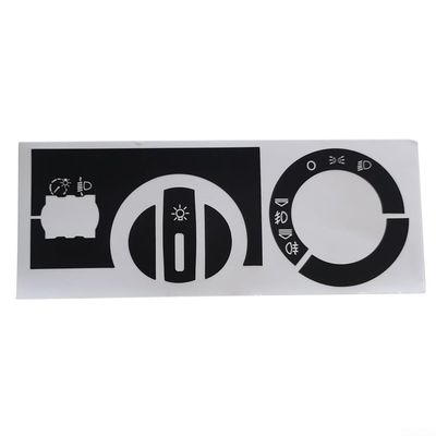 Black Vinyl Sticker with White Text for A2 19962003