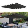 Retractable Sun Shade Sail 70 x 550 cm, UV Protection, Tear-Resistant, Waterproof, Winter-Ready, Black view 1