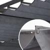 Retractable Sun Shade Sail 70 x 550 cm, UV Protection, Tear-Resistant, Waterproof, Winter-Ready, Black view 2