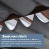 Retractable Sun Shade Sail 70 x 550 cm, UV Protection, Tear-Resistant, Waterproof, Winter-Ready, Black view 4