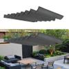 Retractable Sun Shade Sail 110 x 200 cm, UV Protection, Waterproof, Dark Gray view 1