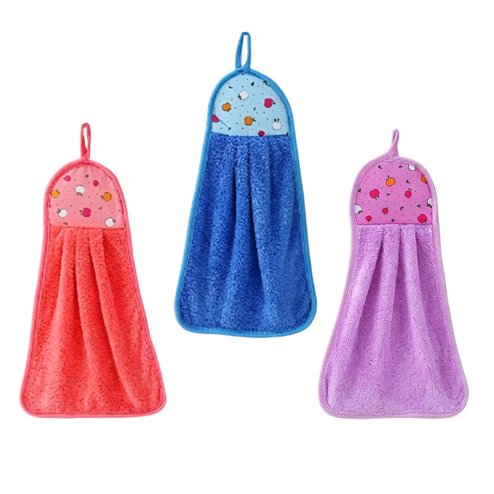 Iouyjiu Hand Towels Set - Coral Fleece