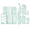 Dilwe 12-Piece Geometric Drawing Stencil Set view 1
