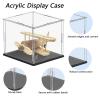 Hoiweqr Acrylic Display Case, 50 cm High, 50 × 55 cm, with Black Base view 4