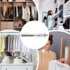 Valet Closet Rod, Retractable Stainless Steel Hanger, 11.81 x 0.87 x 1.97 in view 4