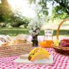 Taco Holder Stand 4.33 Inch Colorful Shell Rack view 2