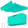 Custom 1.7 x 1.8 m Retractable Wave Shade Sail, Sky Blue view 1