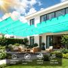 Custom 1.7 x 1.8 m Retractable Wave Shade Sail, Sky Blue view 3