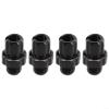 M10 Brake Lever Adjustment Screws, 4 Pack, Aluminum Alloy, Silver, 26 x 10 mm view 2