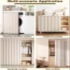 YSZBD Folding Sliding Cabinet Curtain, No-Drill Privacy Screen, Gray, W80 x H160 cm view 3
