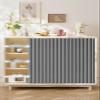 YSZBD Folding Sliding Cabinet Curtain, No-Drill Privacy Curtain, Gray, W70 x H140 cm view 2