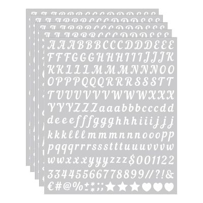 Muorruo 5 Sheets Alphabet Stickers
