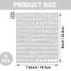 Muorruo 5 Sheets Alphabet Stickers view 2
