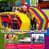 LQZAXSRDR Teamwork Running Mat Set, 4-Piece Field Day Game, Various Sizes (6 m/20 ft) view 2