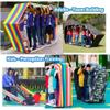 LQZAXSRDR Teamwork Running Mat Set, 4-Piece Field Day Game, Various Sizes (6 m/20 ft) view 4