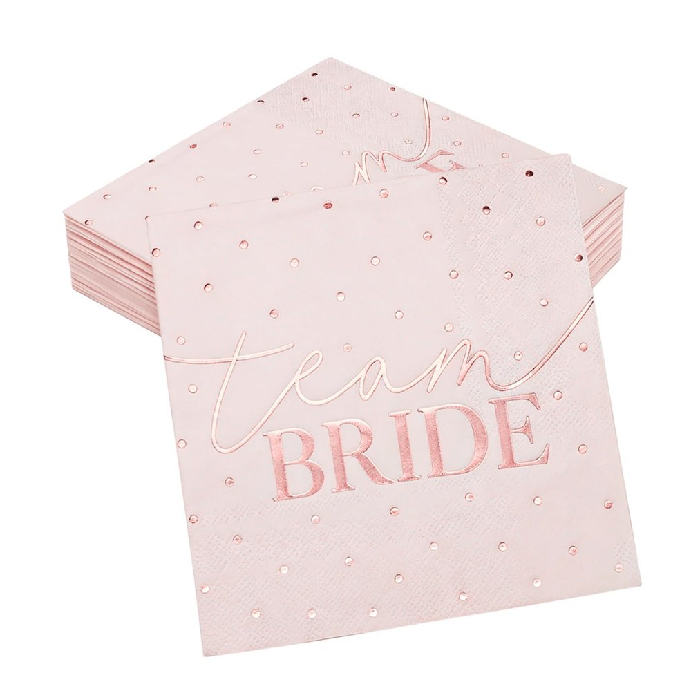 Hpbaggy 16 Pack Team Bride Napkins
