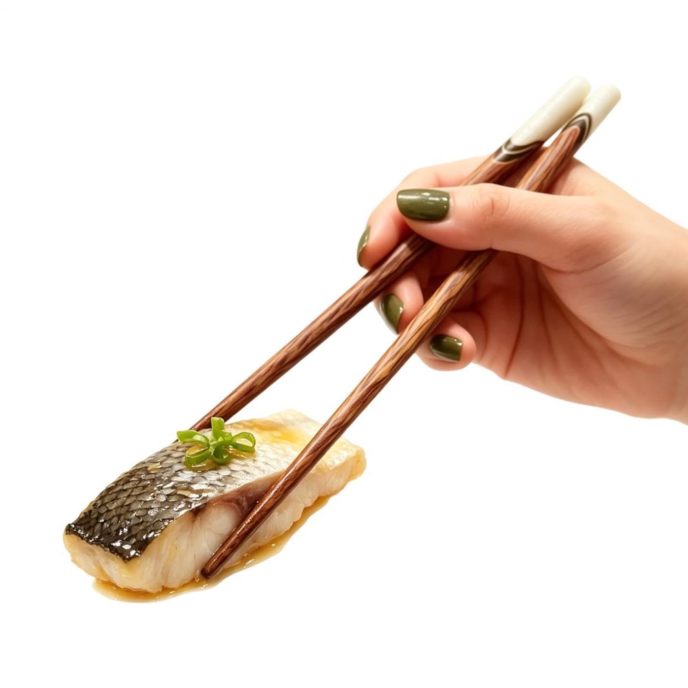 Wooden Chopstick Set - Reusable Utensils for Asian Cuisine