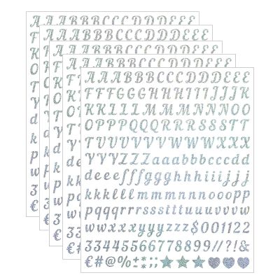 Muorruo 5 Sheets Alphabet Stickers