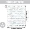 Muorruo 5 Sheets Alphabet Stickers view 2