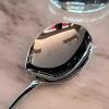 Stainless Steel Egg Spoon, Ergonomic Handle, Mirror-Polished, 1- or 2-Piece Set view 3