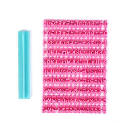 150-Piece Alphabet Number Cookie Stamp Set