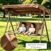 Replacement Seat Cover for 2-3-Seat Outdoor Swing, Waterproof & Tear-Resistant, Coffee, 43 x 22 x 18 in view 2