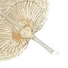 Raffia Hand Fan - Wedding Palm Leaf Decor view 2