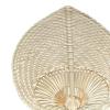 Raffia Hand Fan - Wedding Palm Leaf Decor view 3