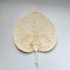 Raffia Hand Fan - Wedding Palm Leaf Decor view 4