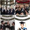 TOKIDNY Graduation Banner in Black with Letter Pennant view 3