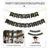 TOKIDNY Graduation Banner in Black with Letter Pennant view 4