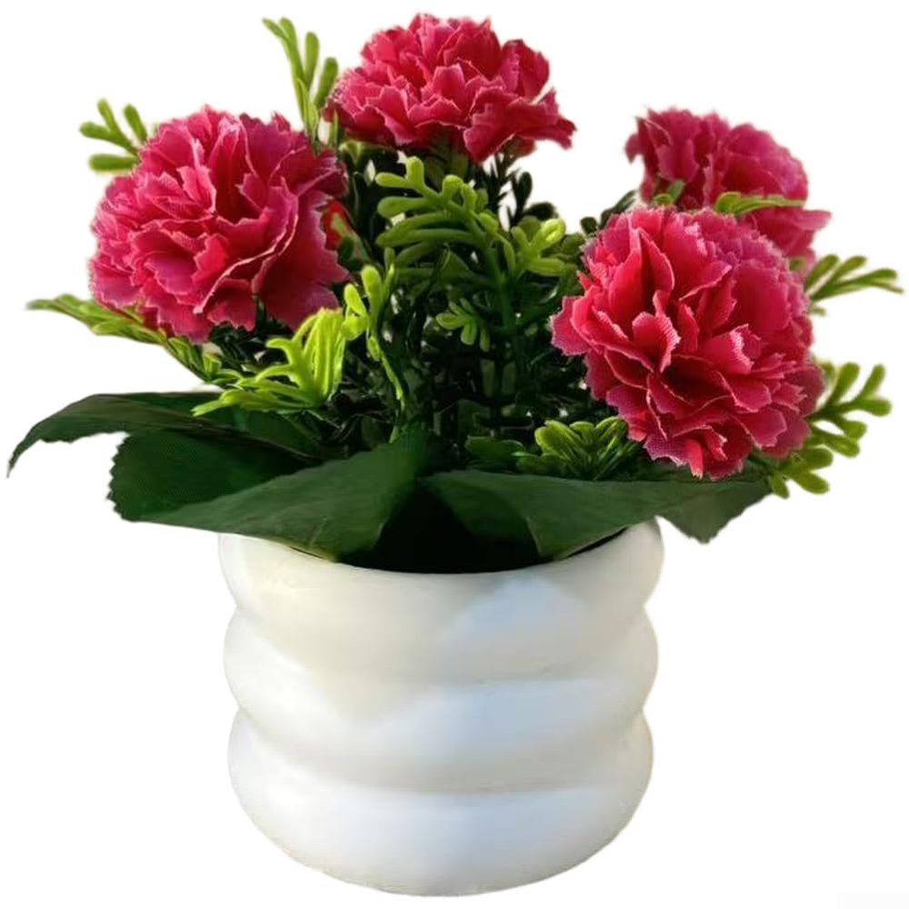 Sawhamale Artificial Silk Carnation Arrangement