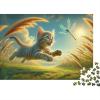 Kitten Chasing Dragonfly in Field Puzzle, 1,000 Pieces, 70 x 50 cm view 2