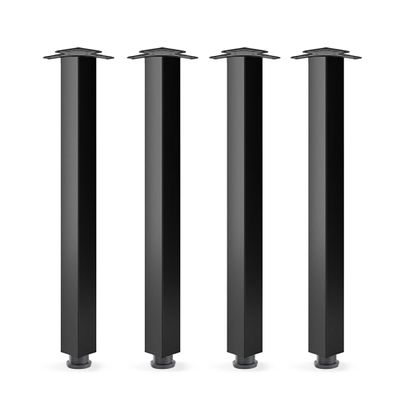 ATM Square Table Legs, 710 mm, Matte Black, Set of 4