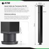 ATM Square Table Legs, 710 mm, Matte Black, Set of 4 view 3