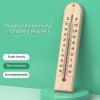 Wooden Wall Thermometer with Large Display view 3