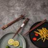 Rengue 5 Pairs Red Sandalwood Chopsticks, Non-Slip and Reusable view 3