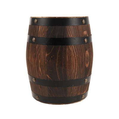 UTHCLO Vintage Wooden Barrel Stool for Garden and Patio