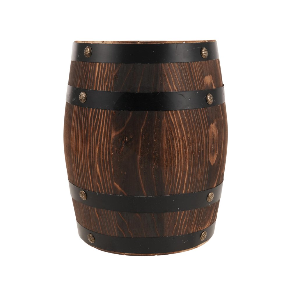 UTHCLO Vintage Wooden Barrel Stool for Garden and Patio