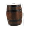 UTHCLO Vintage Wooden Barrel Stool for Garden and Patio view 2