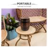 UTHCLO Vintage Wooden Barrel Stool for Garden and Patio view 3