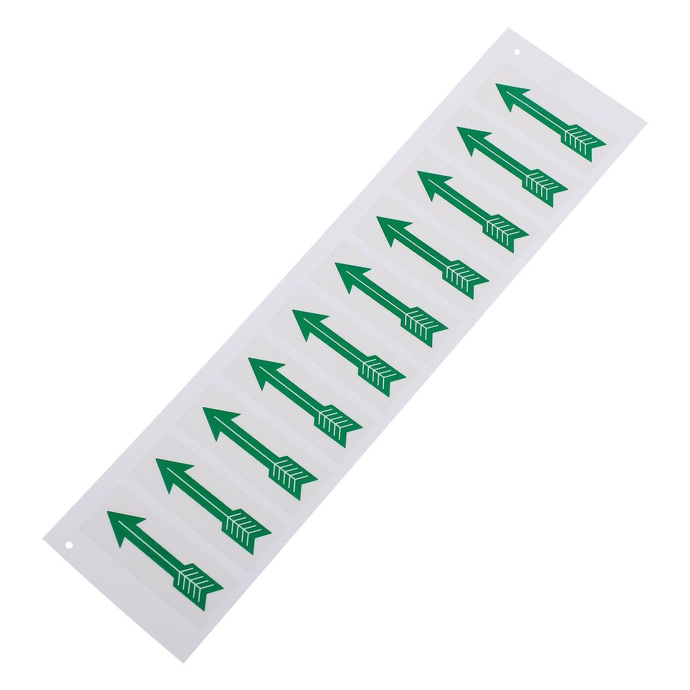 Zerodeko Arrow Indicator Pipe Stickers, 10-Piece Set, Self-Adhesive PP Synthetic Paper