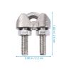 EXAOMBLE Stainless Steel Wire Rope Clamps, 20-Piece Set view 2