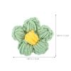 CALLARON 12-Piece Crochet Wool Flower Brooches and Hairpins view 2