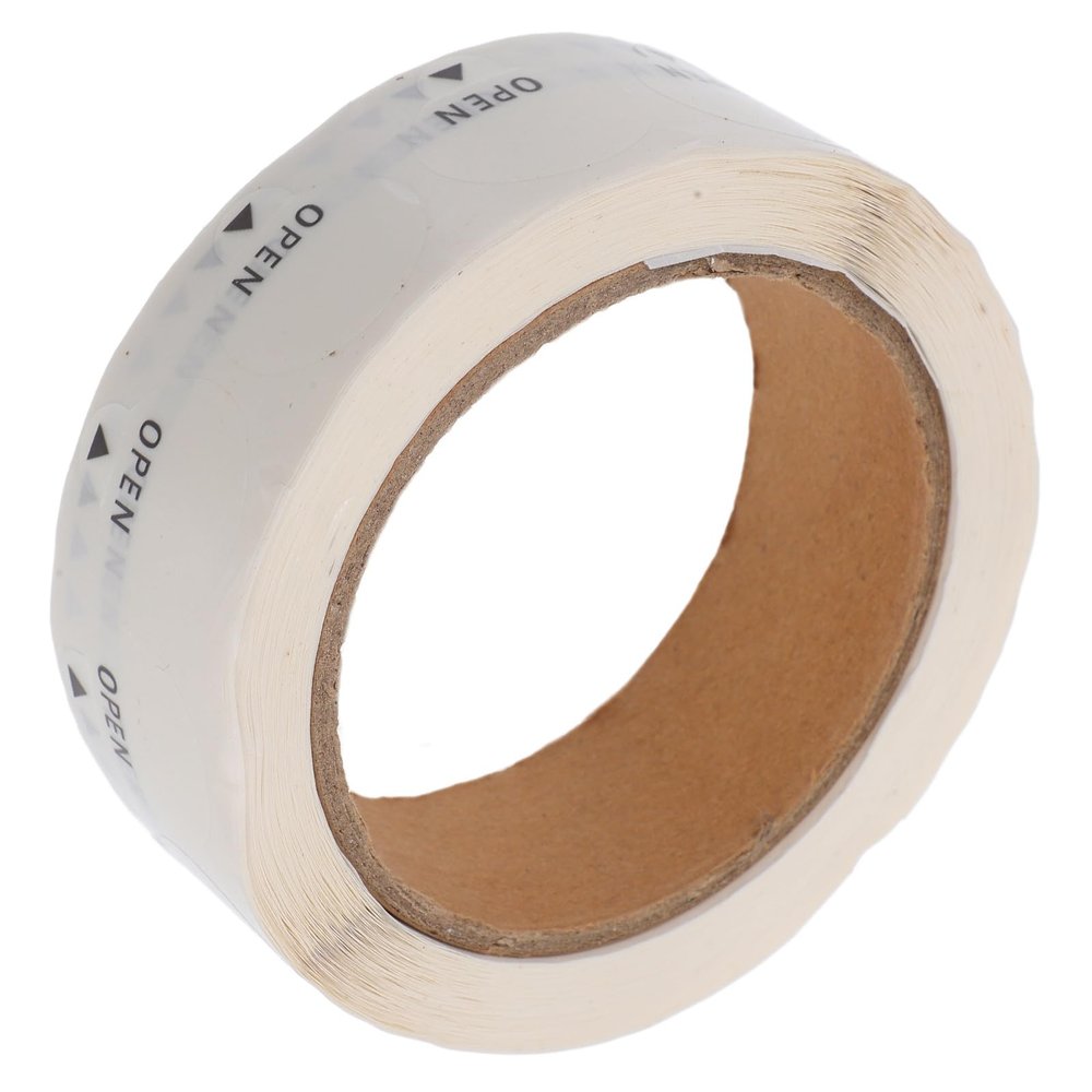 EXAOMBLE 1000 Round PET Stickers, Easy-Peel, Residue-Free Transparent Shipping Labels