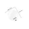 EXAOMBLE 1000 Round PET Stickers, Easy-Peel, Residue-Free Transparent Shipping Labels view 2
