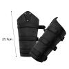 2-Piece Medieval Arm Bracers, Arm Guards for Adults, Black view 3