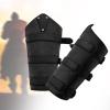 2-Piece Medieval Arm Bracers, Arm Guards for Adults, Black view 4